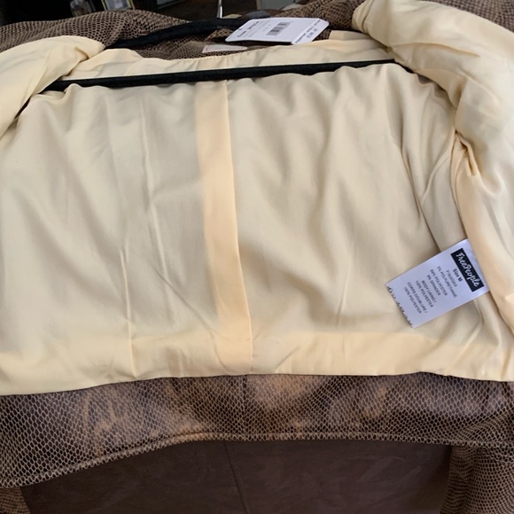 WE THE FREE PEOPLE, PRETTY IN PYTHON WOMAN’S VEGAN LEATHER MOTO JACKET. NWT - Picture 8 of 11